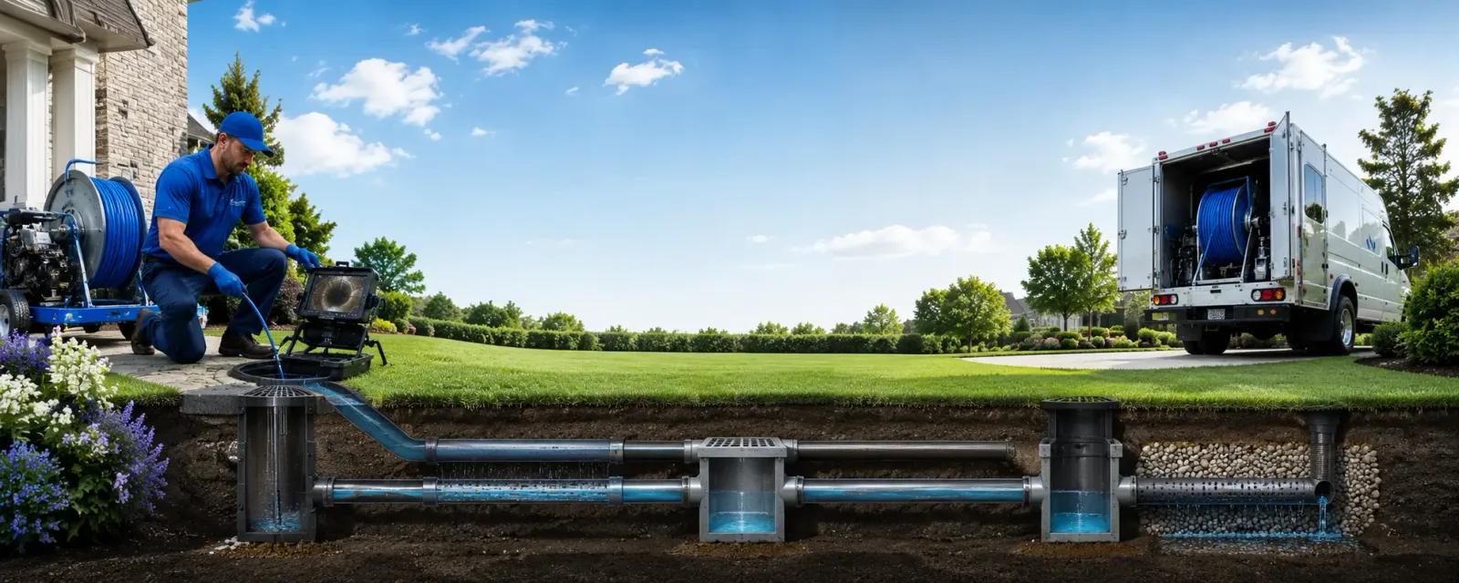 Outdoor drain cleaning information for Crowheart, WY